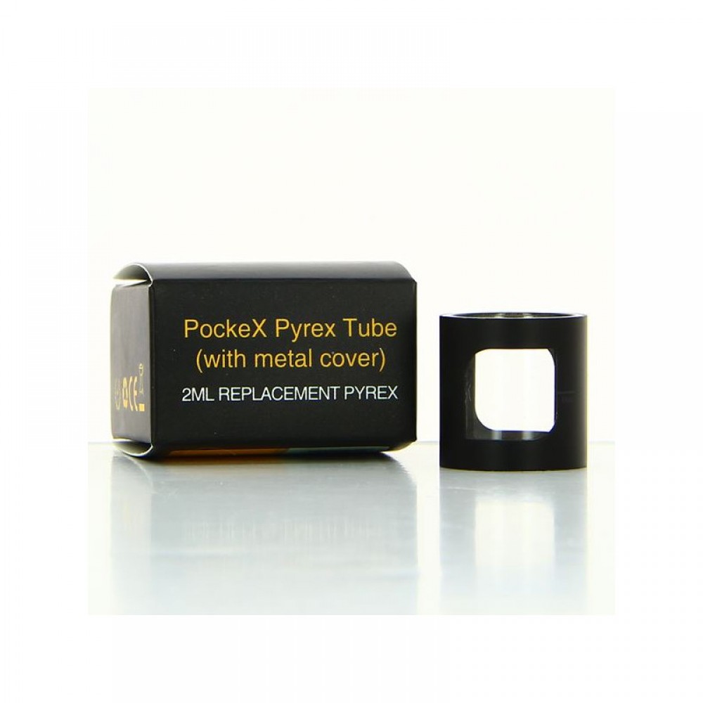 Aspire pockeX Tube Glass Ανταλλακτική Δεξαμενή 2ml Black 